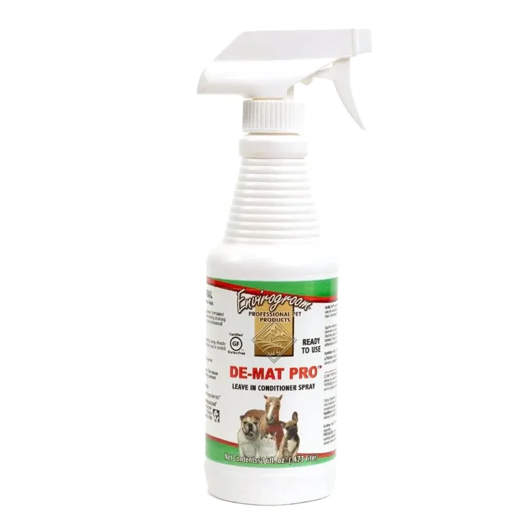 Envirogroom DE-MAT Pro RTU Leave-In Conditioner Spray, 16 oz