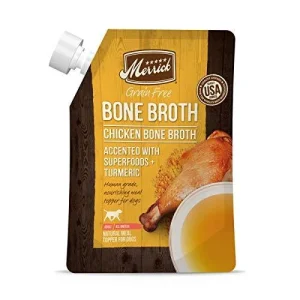 Merrick Grain-Free Chicken Bone Broth Wet Dog Food Topper - 16 oz Pouch