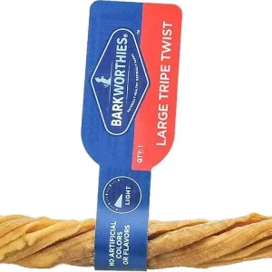 Barkworthies Tripe Twist Dog Chew Treat - Large - 35 ct Case - Case of 1