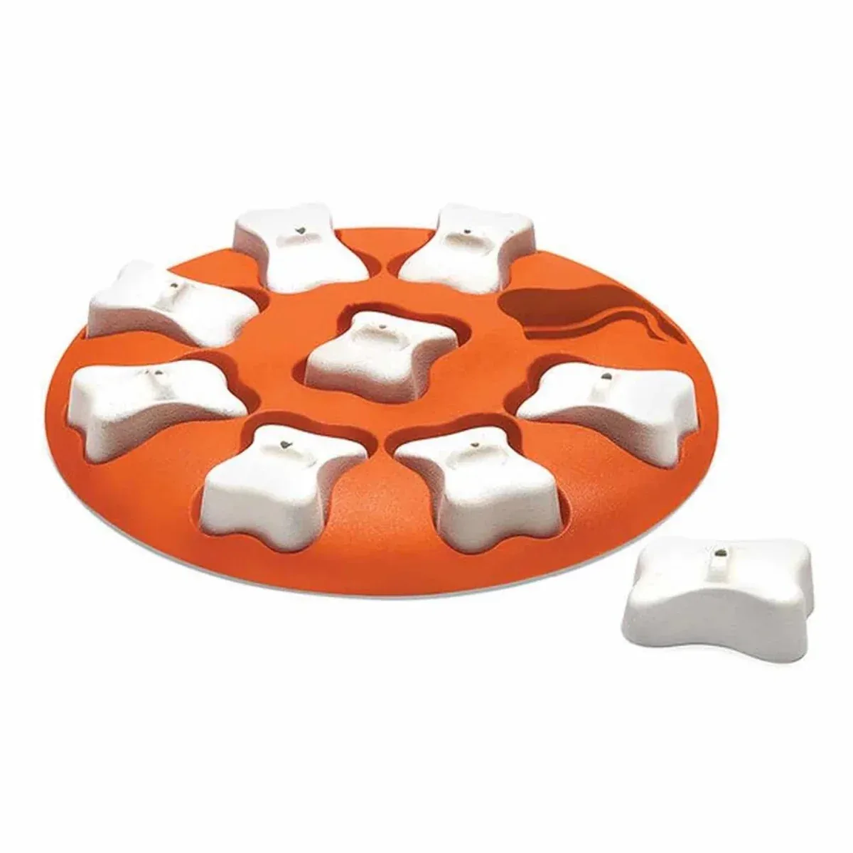 Nina Ottosson Dog Smart Interactive Treat Dog Puzzle Dog Toy Orange Level 1 - Image 2