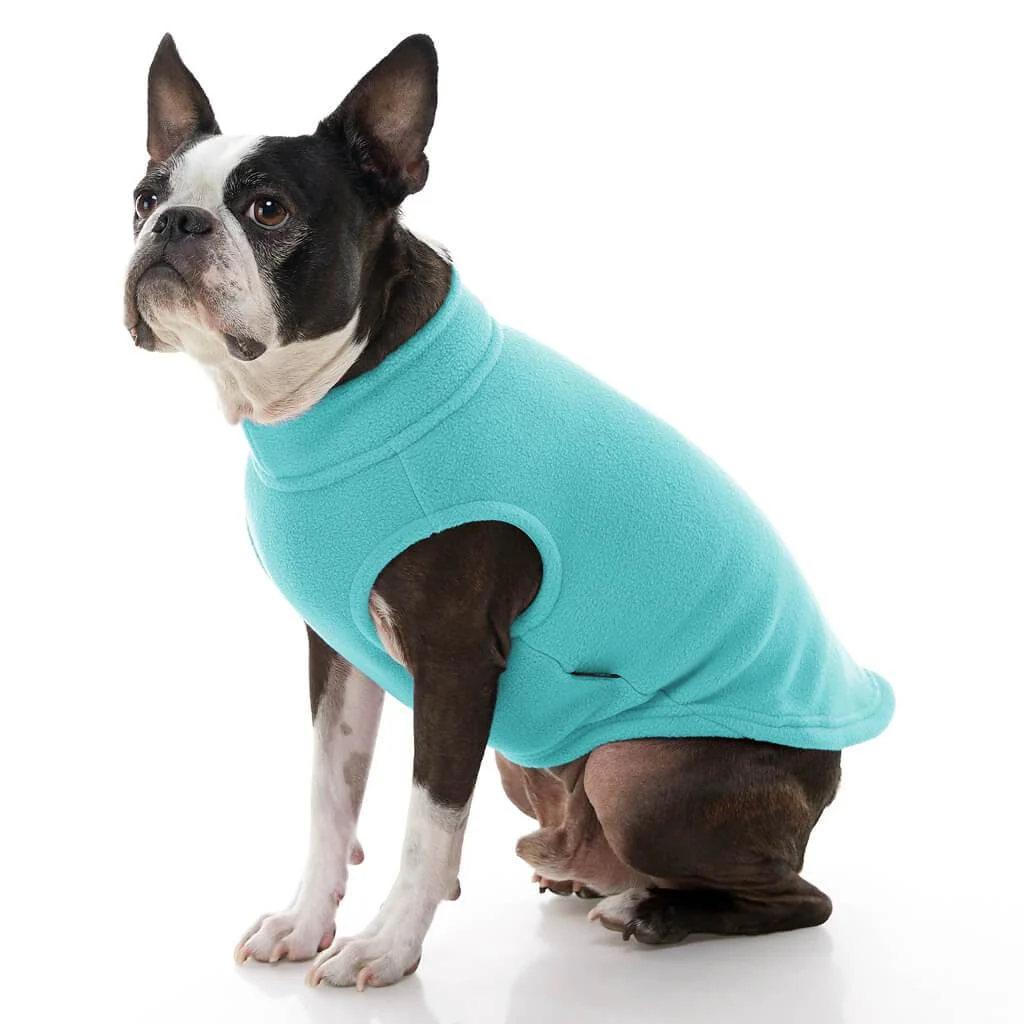 Stretch Fleece Vest For Small and Big Dogs in Mint - Image 2