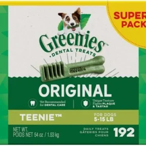 Greenies Teenie Value Tub Treat Pack Dental Dog Treats - 54 oz
