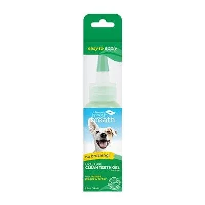 Fresh Breath No Brushing Clean Teeth Dental & Oral Care Gel for Dogs, 2oz.