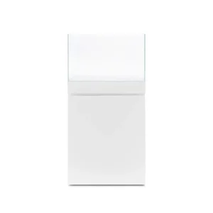 UNS Aquarium Stand and Tank Combo - Piano White