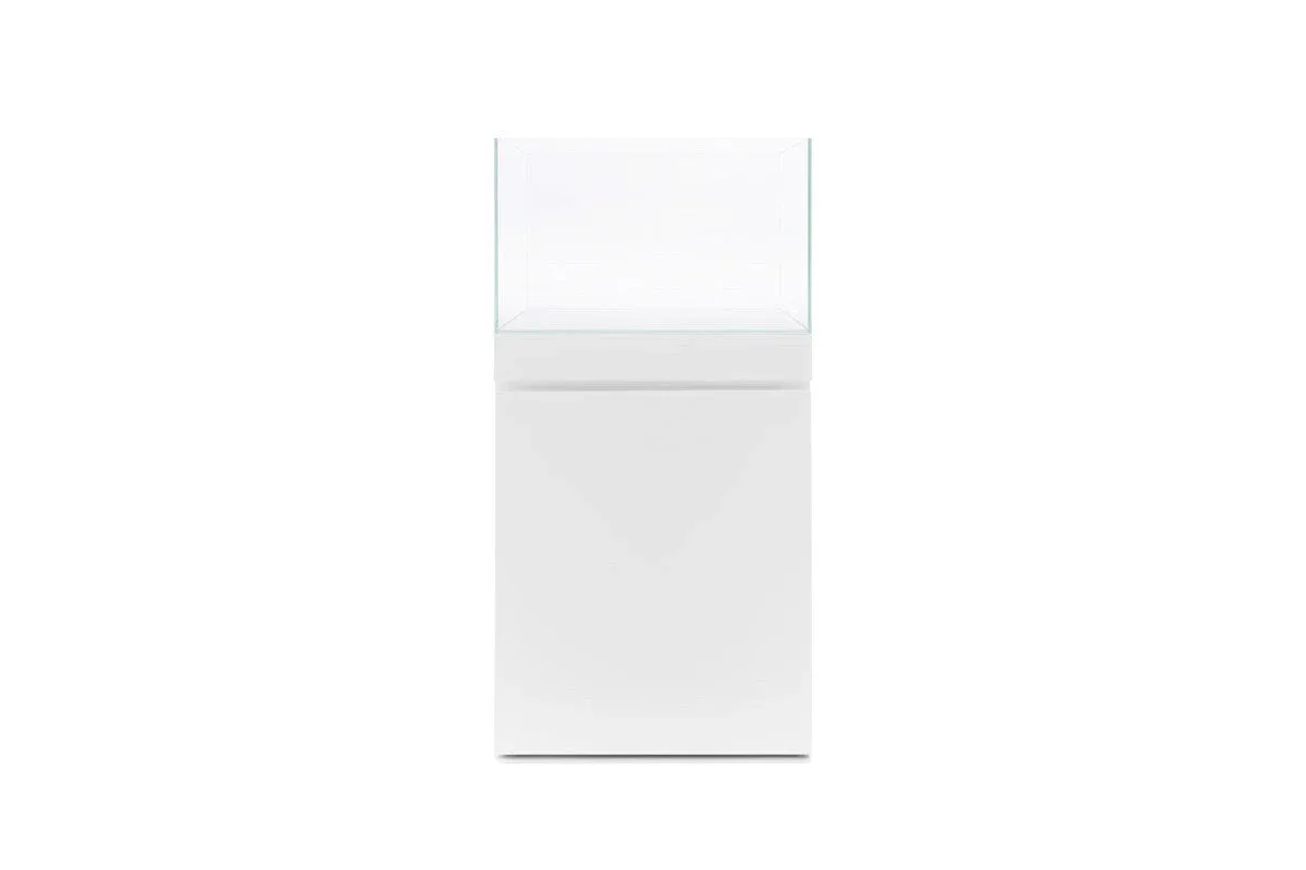 UNS Aquarium Stand and Tank Combo - Piano White