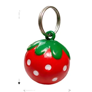 Talking Dog Club Strawberry Collar Bell for Kittens & Cats (Red)