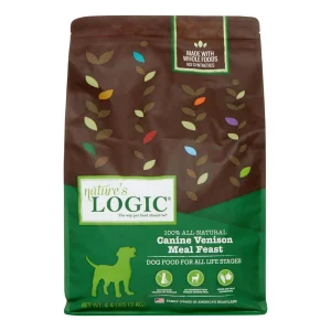 Nature's Logic Original Venison Dry Dog Food - 4.4 lb Bag