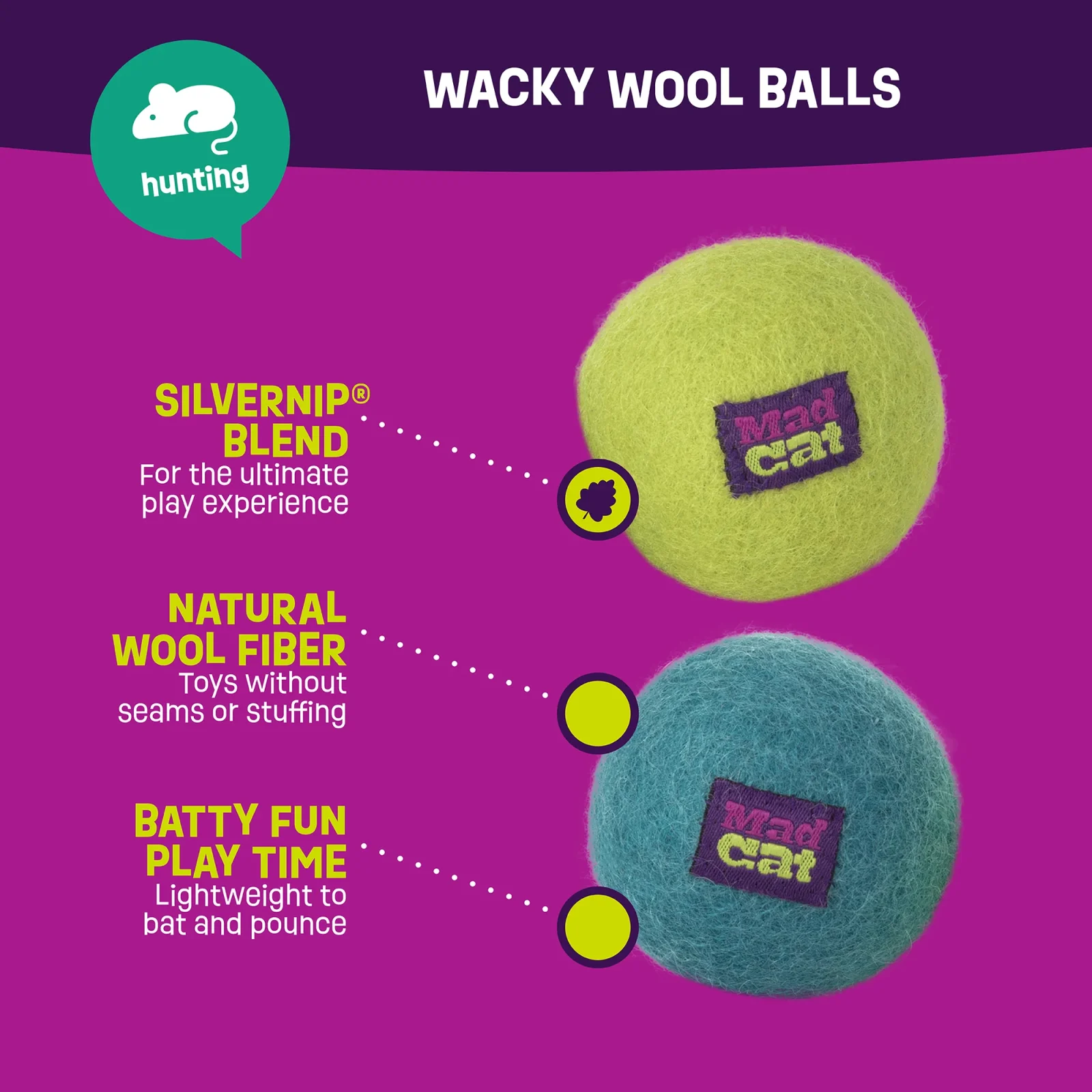 Mad Cat Wacky Wool Balls - Image 2