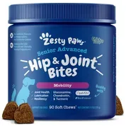 Zesty Paws Senior Advanced Mobility Bites™ Chicken Flavored Soft Chew Hip & Joint Supplement for Dogs