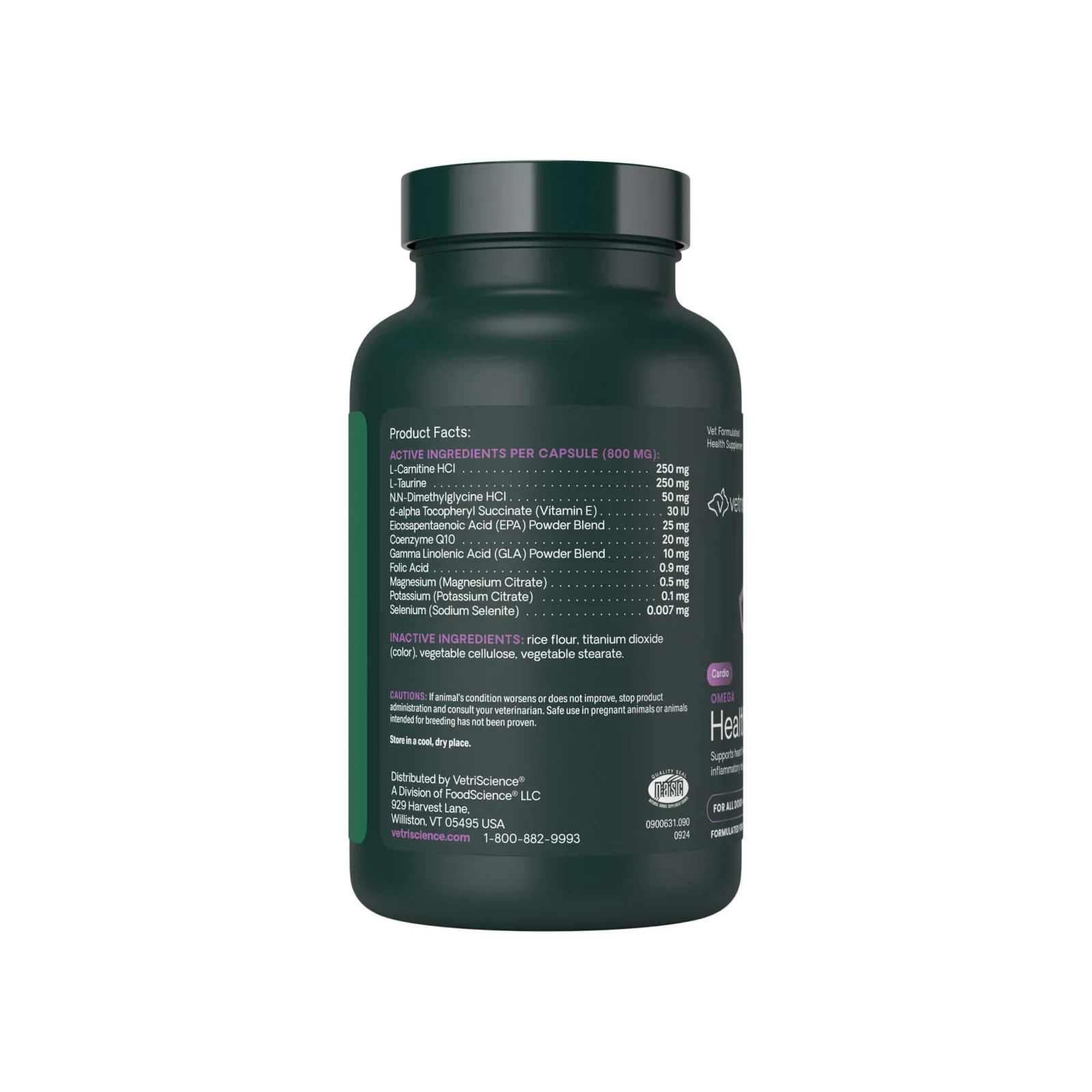 VetriScience Omega Healthy Heart Supplement for Dogs & Cats - Image 2