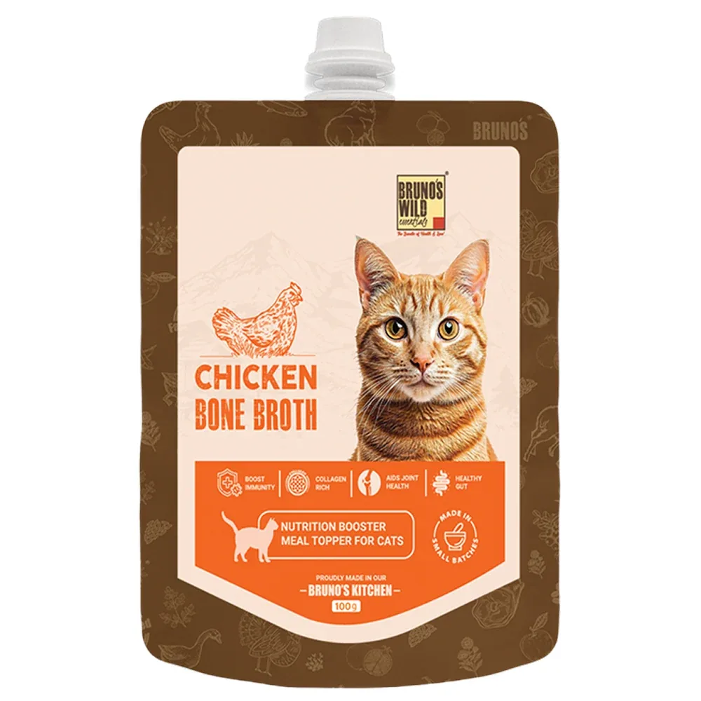 Bruno's Wild Essentials Chicken Bone broth For Cats