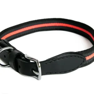 Alvalley Reflective Anti-Slip Dog Collar with Buckle (24 in x 1 in)
