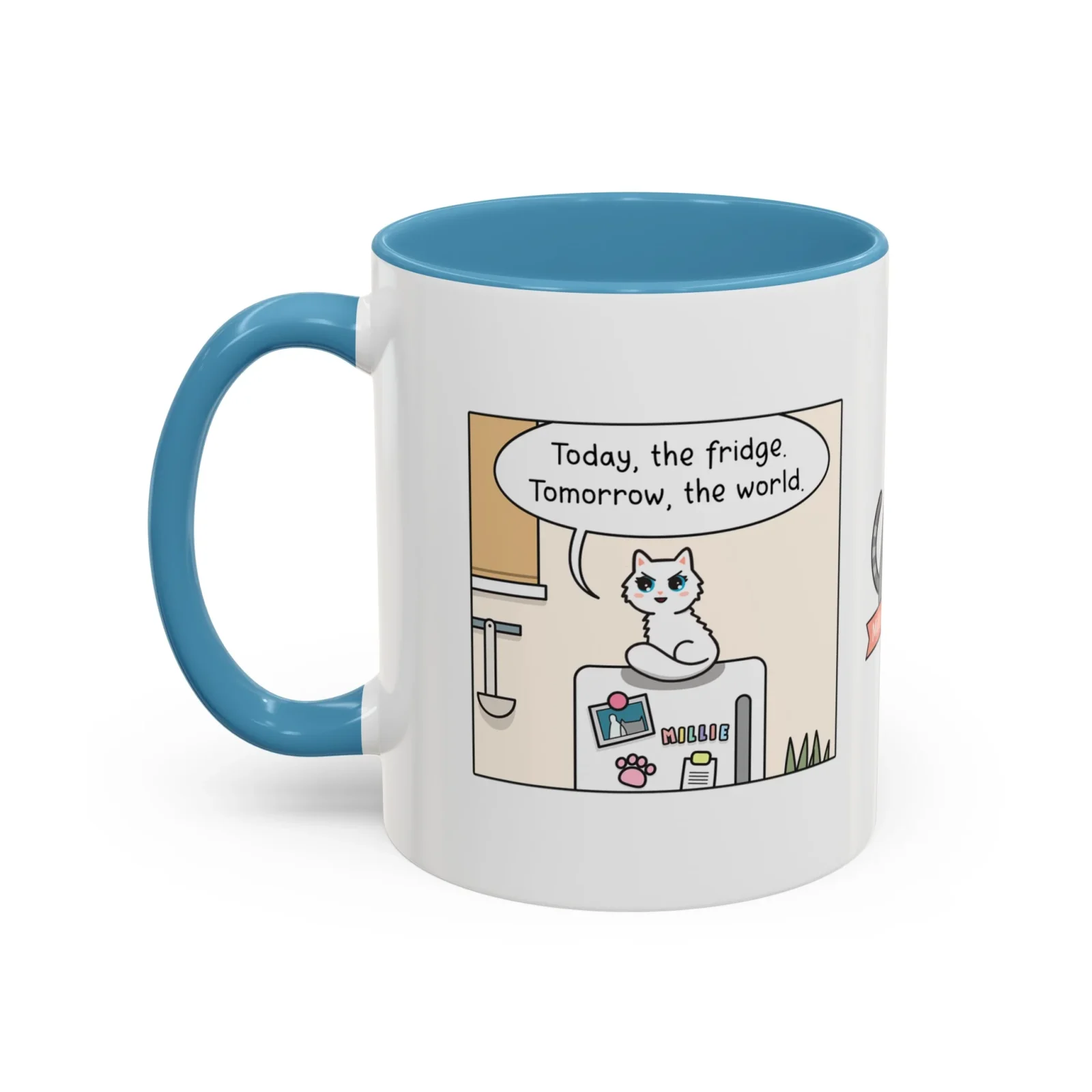 World Domination Cat Comic Mug