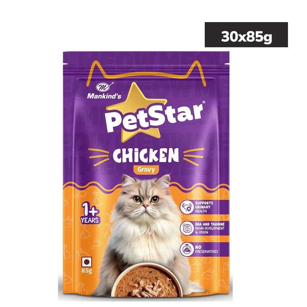 Mankind Petstar Chicken Gravy Adult Cat Wet Food - Image 2