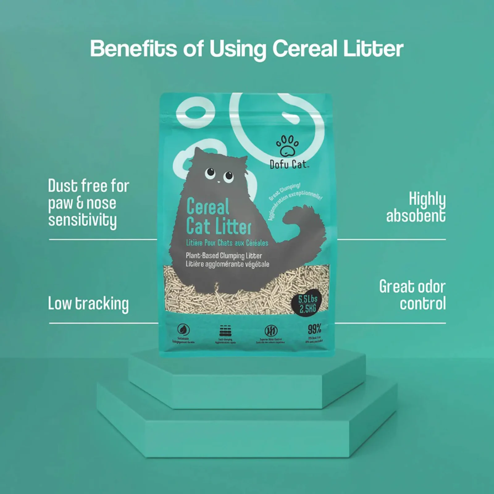 Dofu Cat Cereal Litter - Image 2