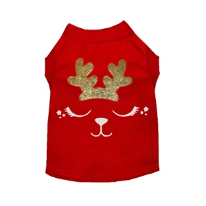 Cute Little Reindeer Dog Outfit - Holiday Tee, Dress and Hoodie by Bark Fifth Avenue
