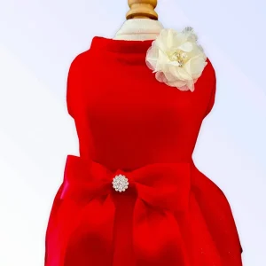 Chiffon Flower Holiday Dress - Tutu Dog Dress by Bark Fifth Avenue