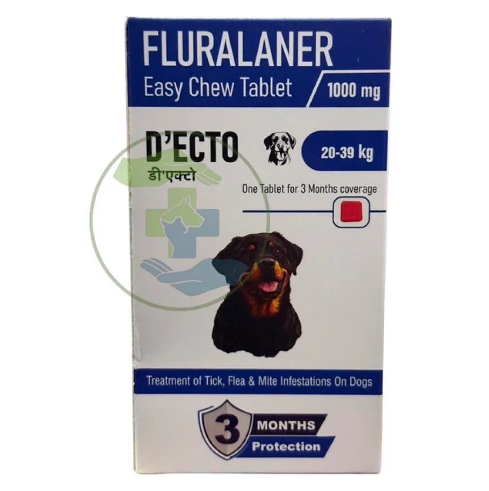 Sihil D Ecto Fluralaner 1000mg Tablet for Dogs 20 to 40kg