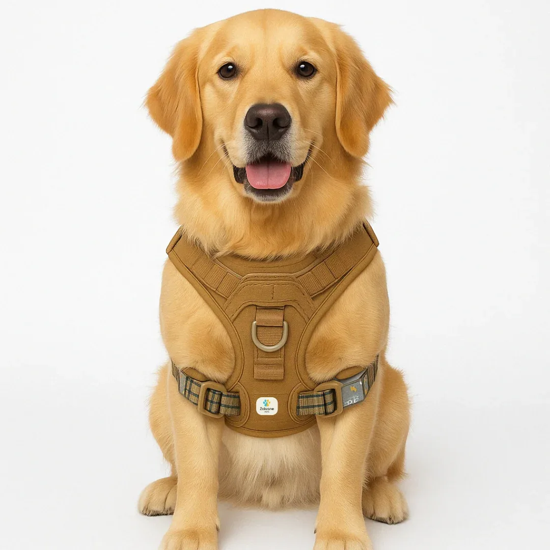 Zoivane Harness for Dogs (Black & Green)