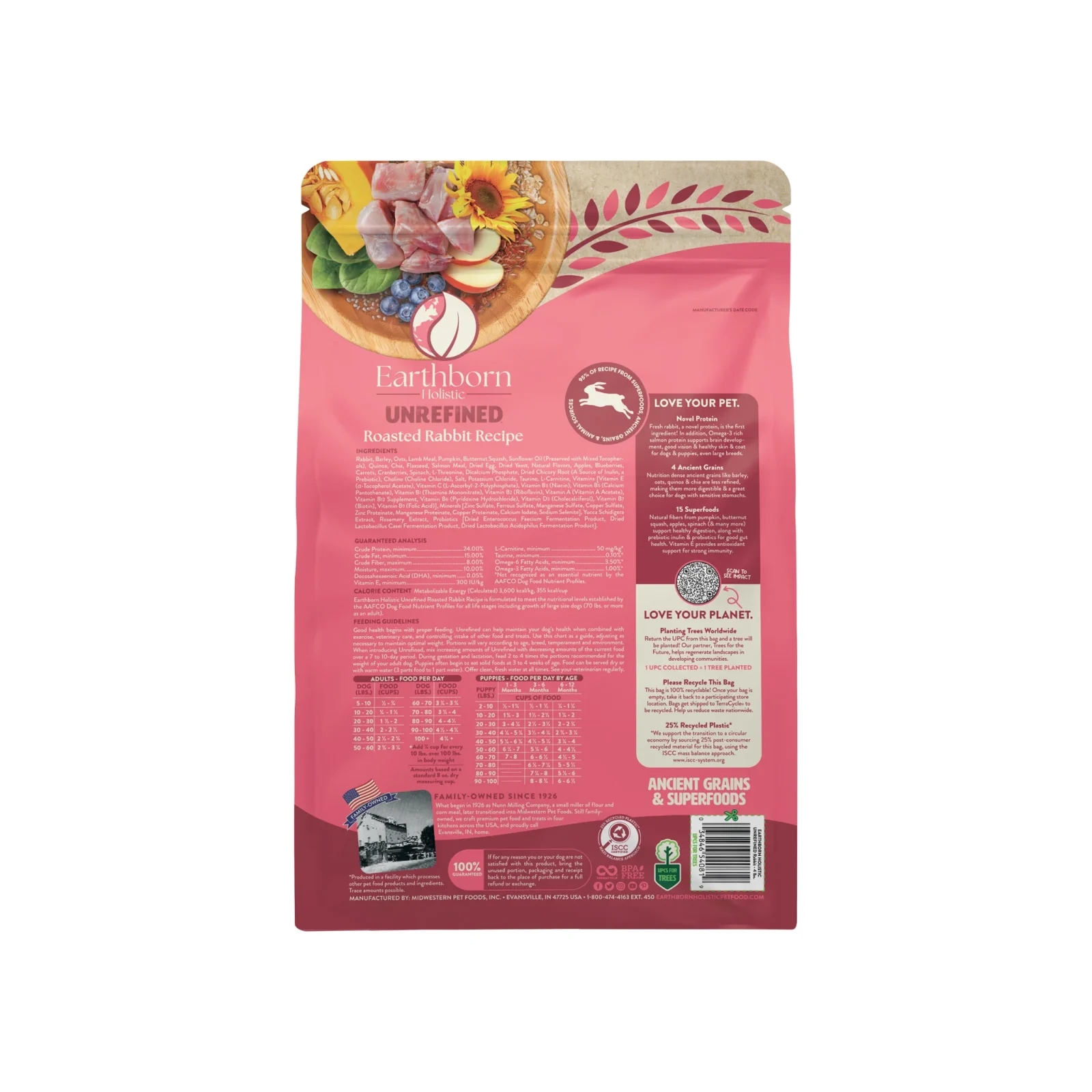Earthborn Holistic Unrefined Ancient Grains & Superfoods Dry Dog Food - Image 2