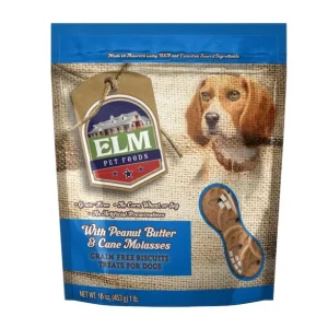 Elm Peanut Butter & Molasses Dog Biscuits - 16 oz