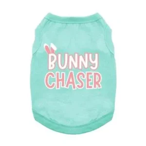 Bunny Chaser Dog Shirt - Teal