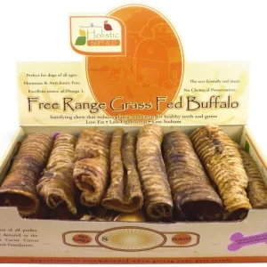 Canine Caviar Free-Range Fed Buffaroos Natural Dog Chews - 6 Inch - 14 Count
