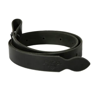 Professionals Choice 1 1/2in X 60in Black Leather Latigo Cinch Tie Strap