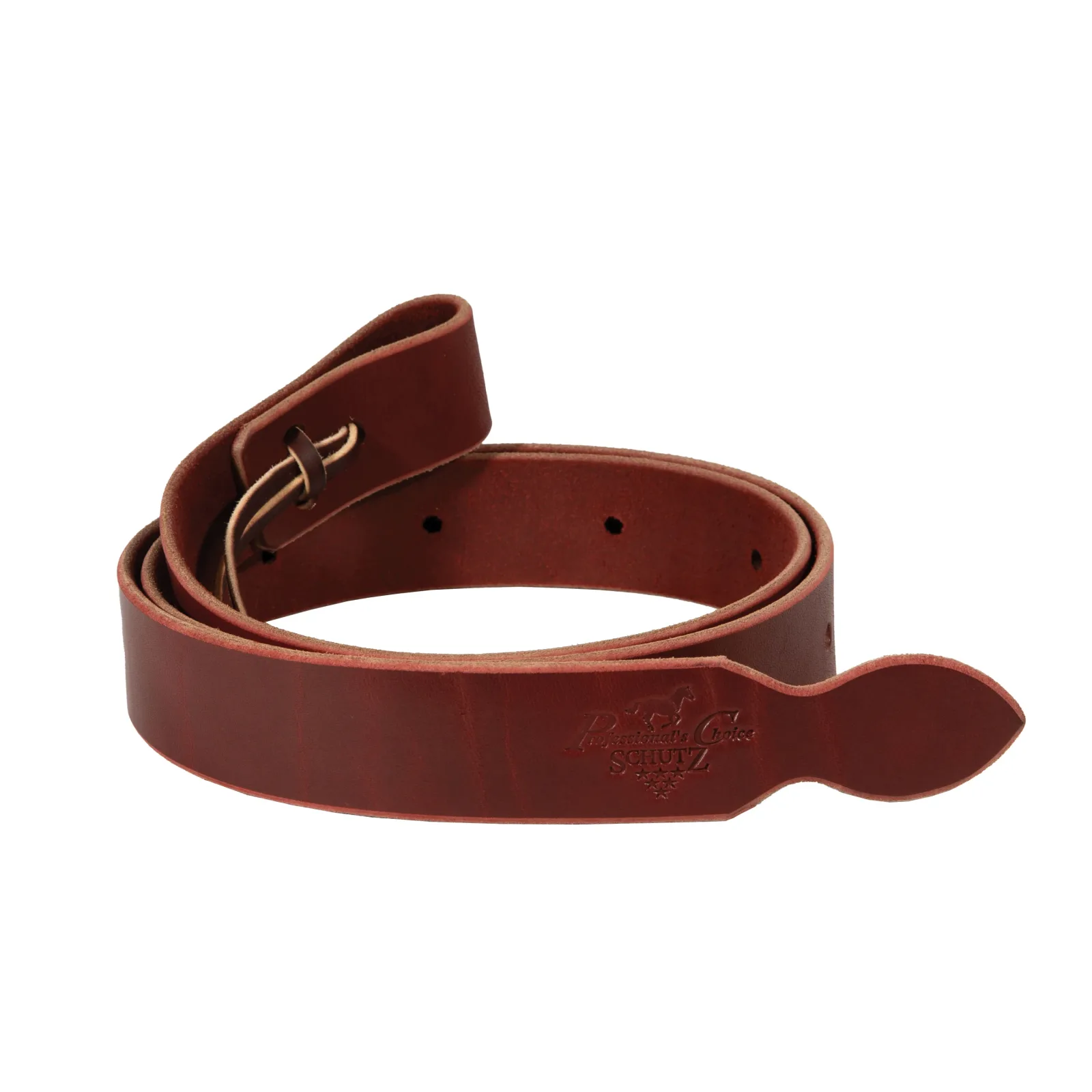 Professionals Choice 1 1/2in X 60in Burgundy Leather Latigo Cinch Tie Strap