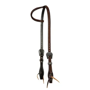 Professionals Choice 5/8in Chocolate Roughout Rasp Single Ear Headstall