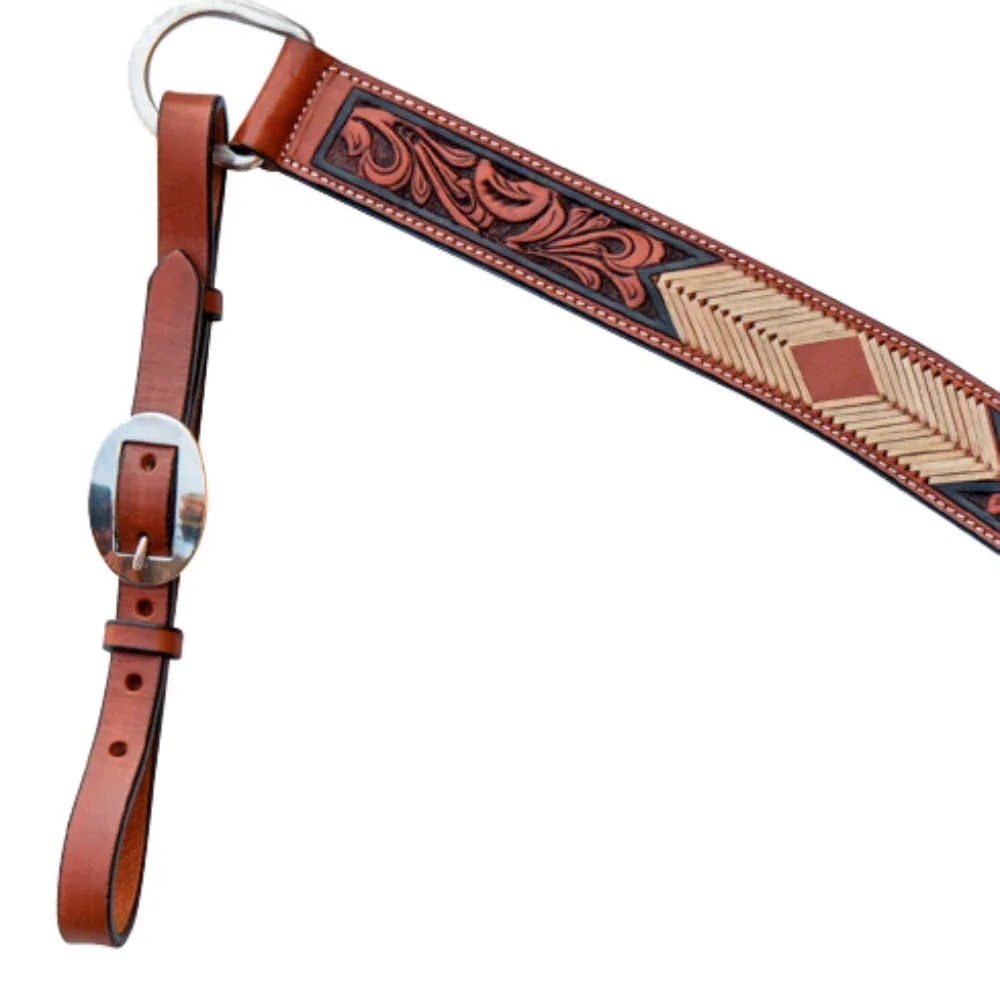Professionals Choice Arrowhead Rawhide 1 3/4in Tapered Breast Collar - Image 2