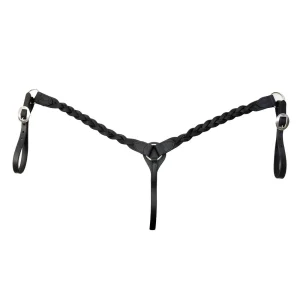 Professionals Choice Black Infinity Braid Breast Collar