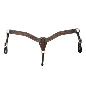 Professionals Choice Contoured 2in Chocolate Roughout Gunslinger Breast Collar