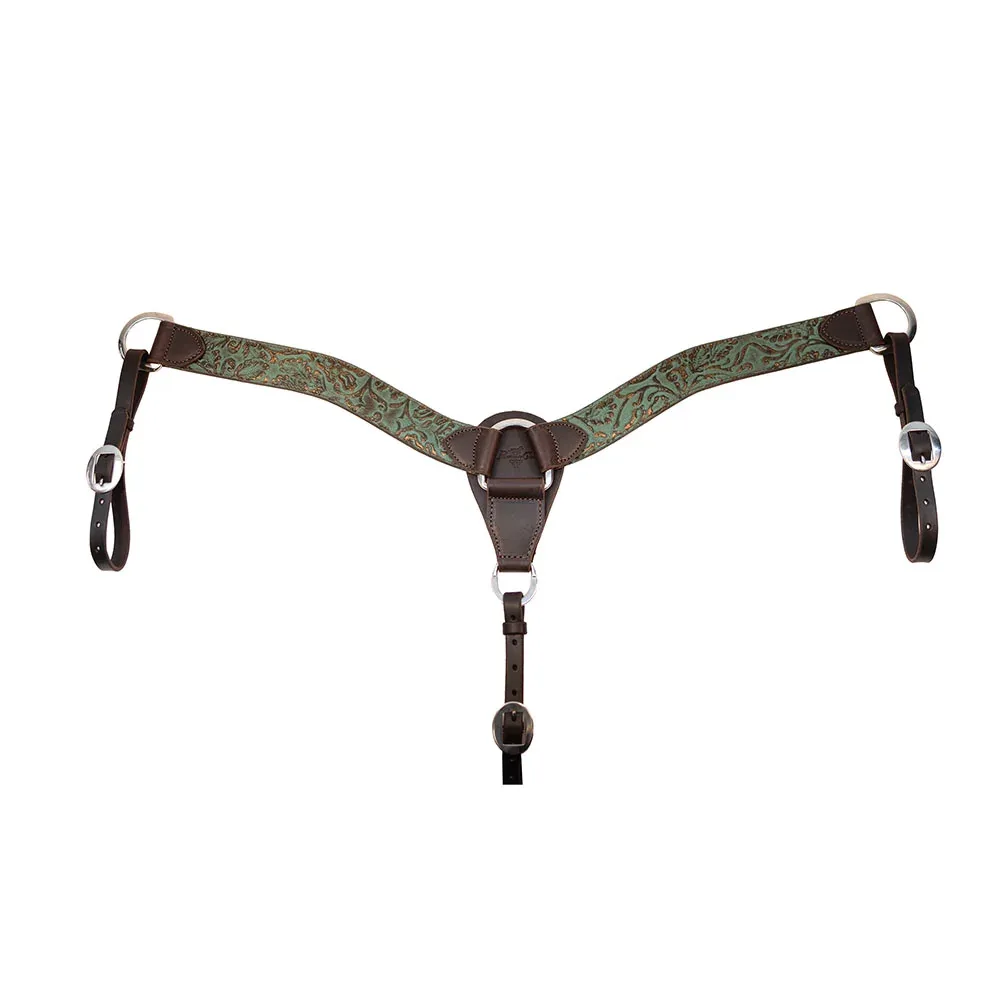 Professionals Choice Contoured 2in Copper Emerald Breast Collar
