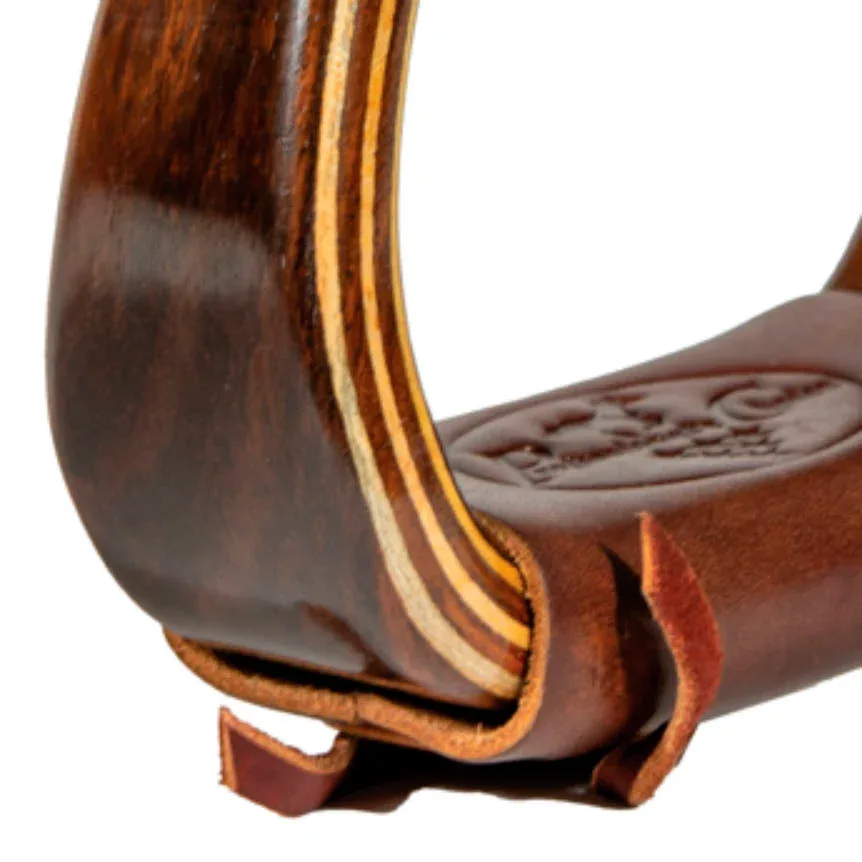 Professionals Choice Dark Gloss 2in Wood Stirrups - Image 2