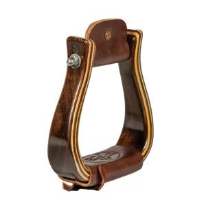 Professionals Choice Dark Gloss 2in Wood Stirrups