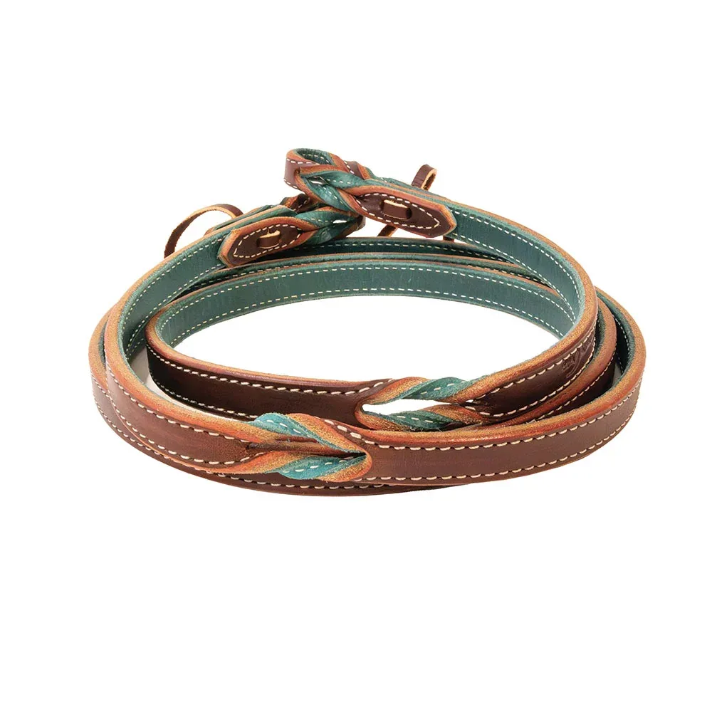 Professionals Choice Emerald Burgundy Twist Roping Reins