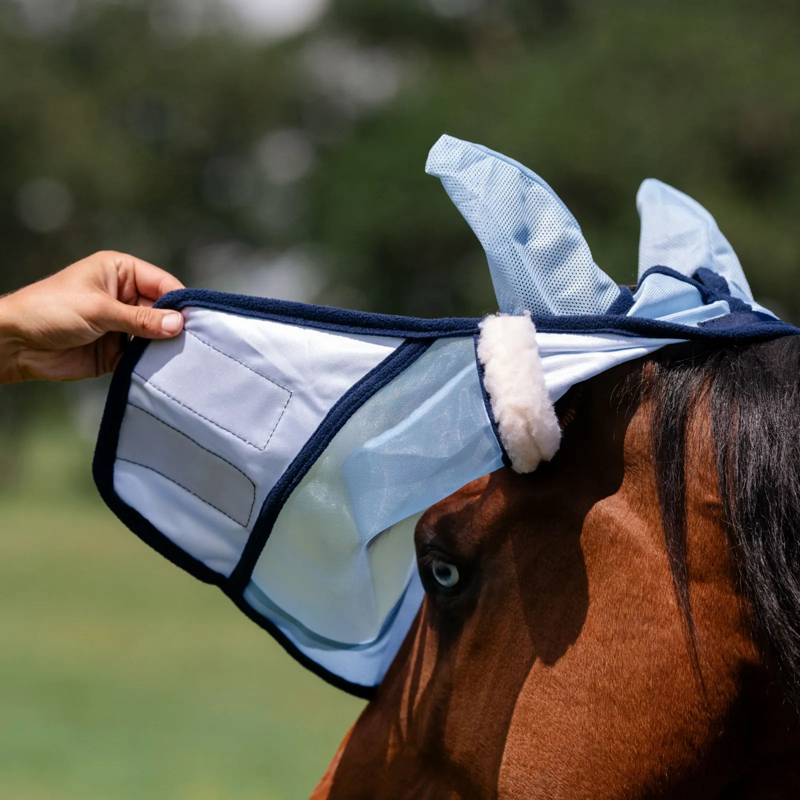 Professional's Choice Fly Screen Fly Mask with No Nose - Image 2