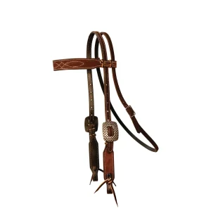 Professionals Choice Gunslinger Chocolate Roughout Browband Headstall
