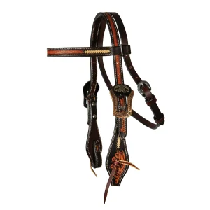 Professionals Choice Heritage Rawhide Braided Browband Headstall
