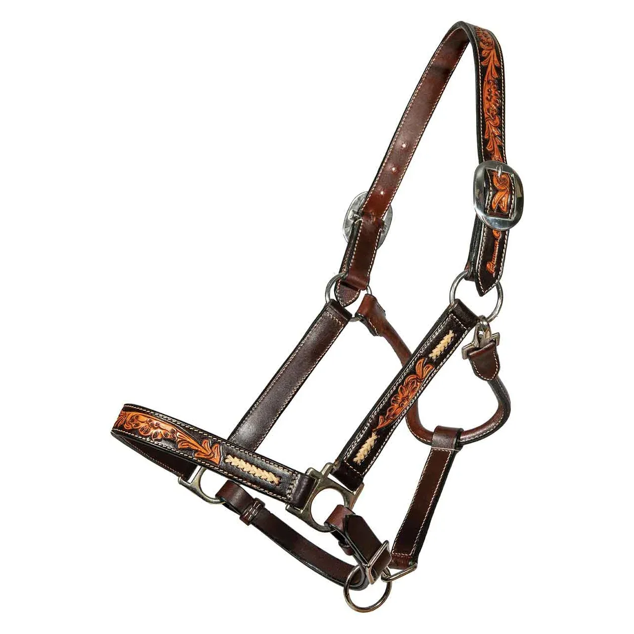 Professionals Choice Heritage Rawhide Braided Leather Horse Halter
