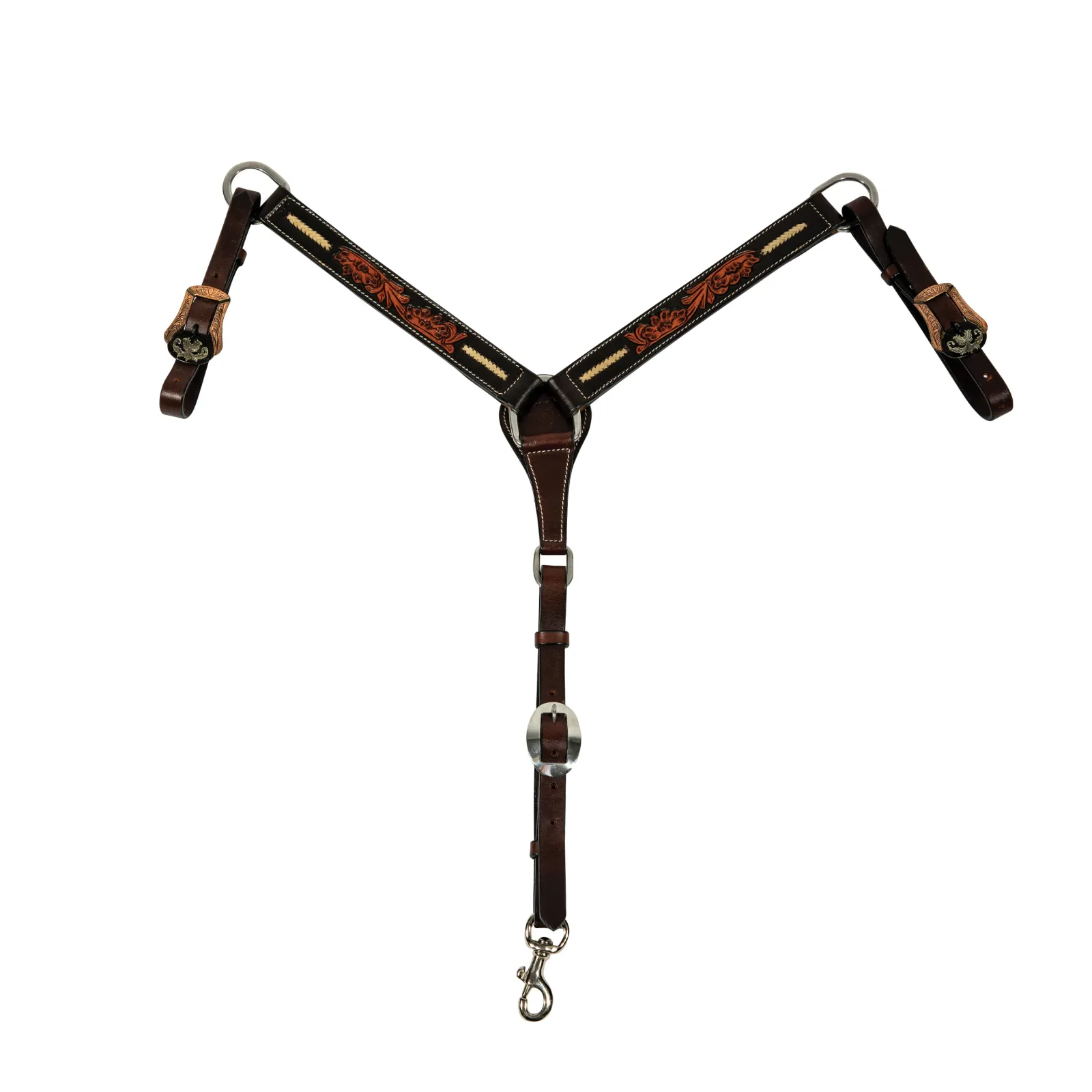 Professionals Choice Heritage Rawhide Braided Pony Breast Collar