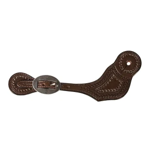 Professionals Choice Ladies Chocoate Dot Spur Straps