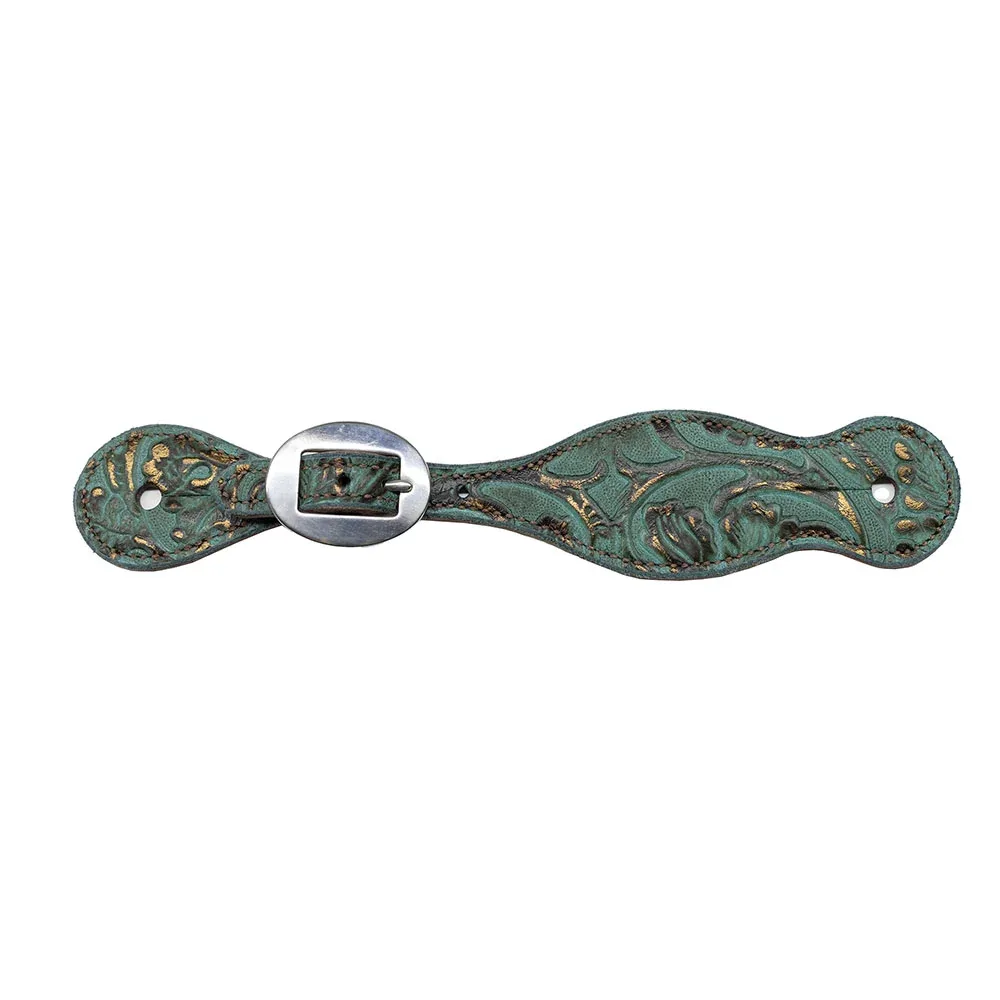 Professionals Choice Ladies Copper Emerald Spur Straps