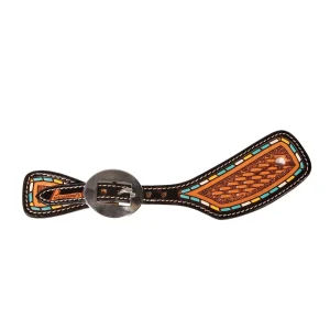 Professionals Choice Ladies or Youth Basket Weave Spur Straps