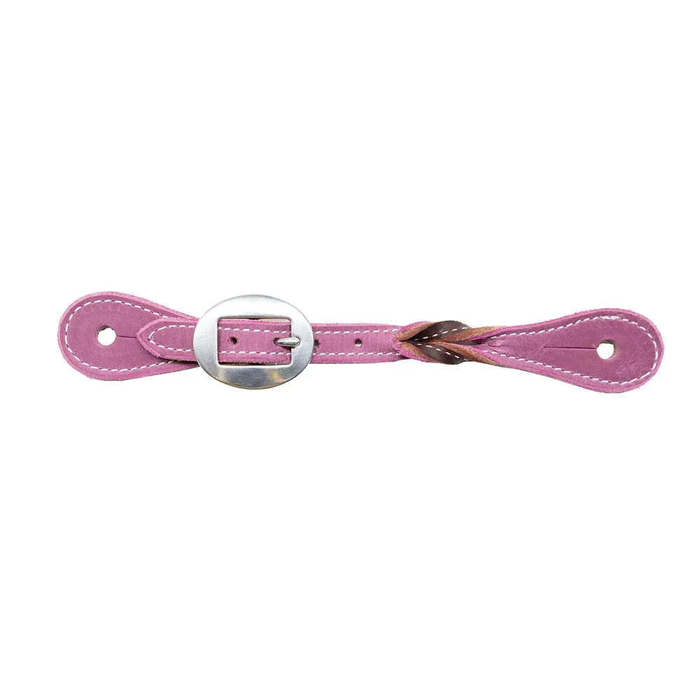Professionals Choice Ladies Twisted Orchid Burgundy Spur Straps - Image 2