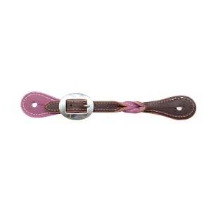 Professionals Choice Ladies Twisted Orchid Burgundy Spur Straps