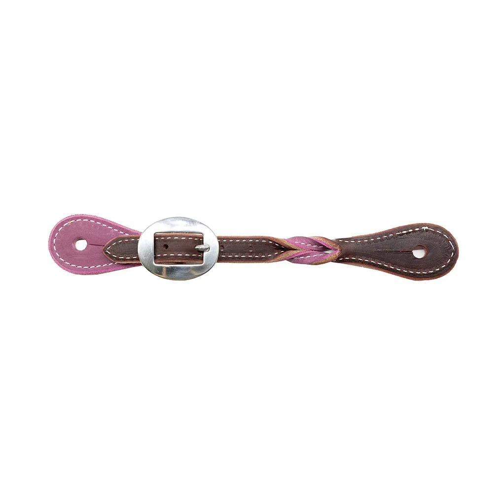 Professionals Choice Ladies Twisted Orchid Burgundy Spur Straps