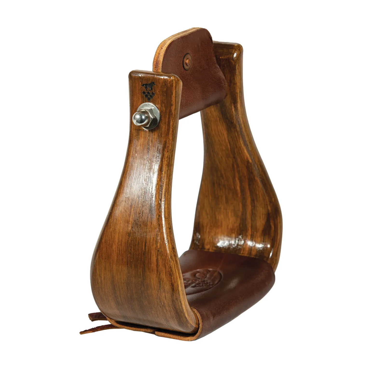 Professionals Choice Medium Gloss 3in Wood Stirrups - Image 2