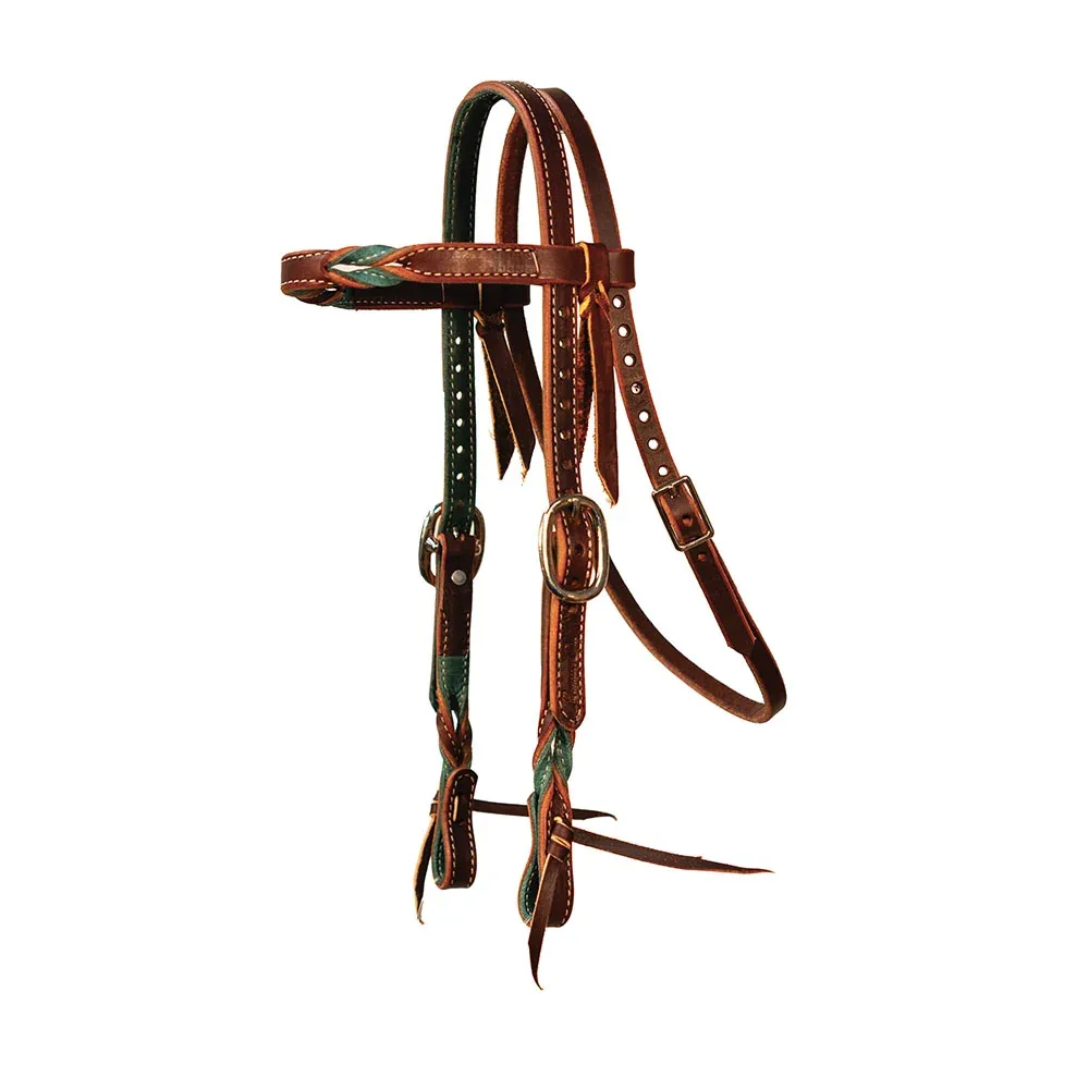 Professionals Choice Pony Emerald Twist Browband Headstall
